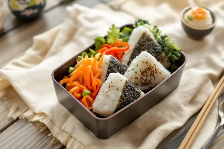 手作饭团便当-蘑菇视频美食日常