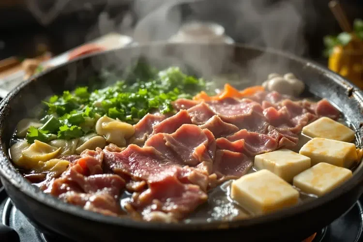 冬日的暖心寿喜锅-蘑菇视频美食日常