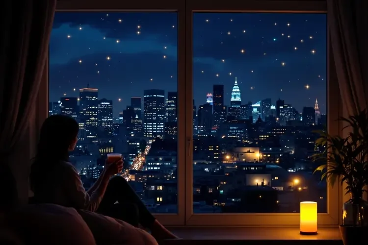 夜晚的独处时光-蘑菇视频心情随笔
